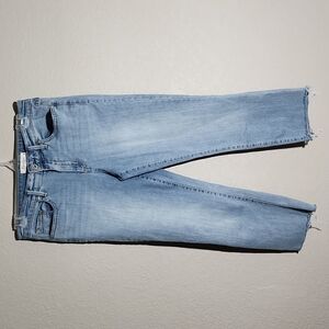 Jessica Simpson Jeans Womens Size 28 Denim Crop Fray Distressed Light Wash